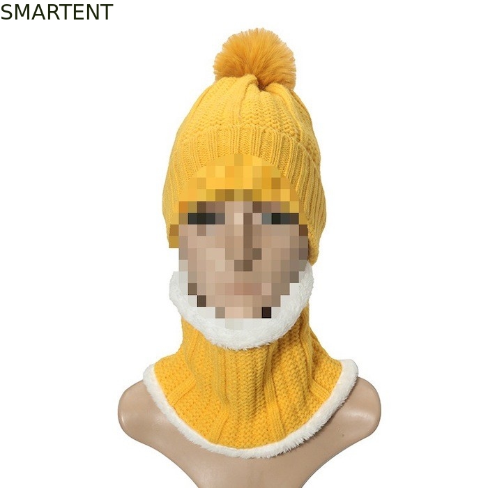 Outdoor Eco Friendly Rpet 2Pcs Set Kids Beanie Collar Warmer Suporte Renovável Branding Custom Fair Trade fornecedor