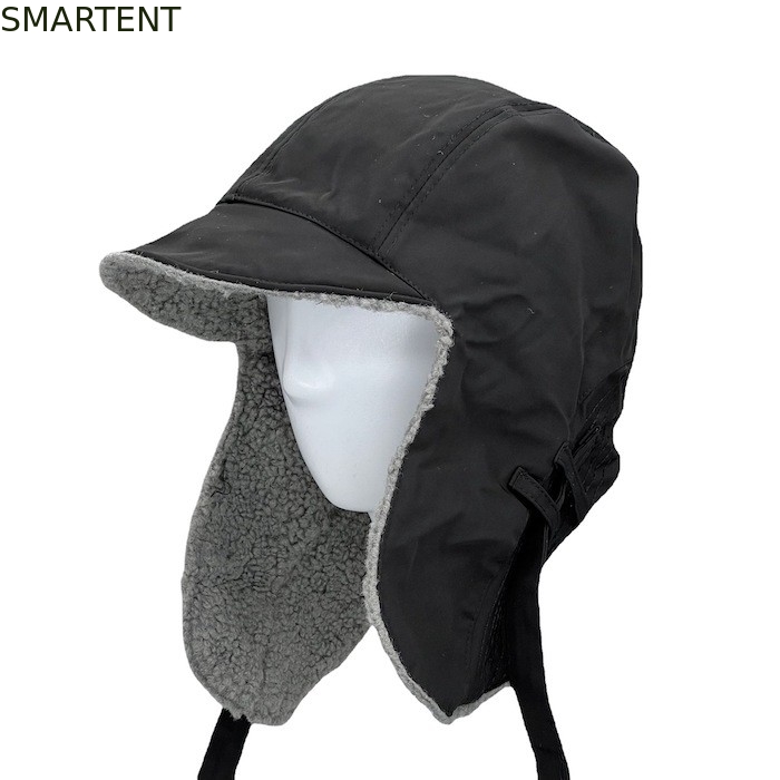 Acessórios Eco-friendly Outdoor Cruelty Free OEM Black RPET Snow Hat Para Inverno fornecedor