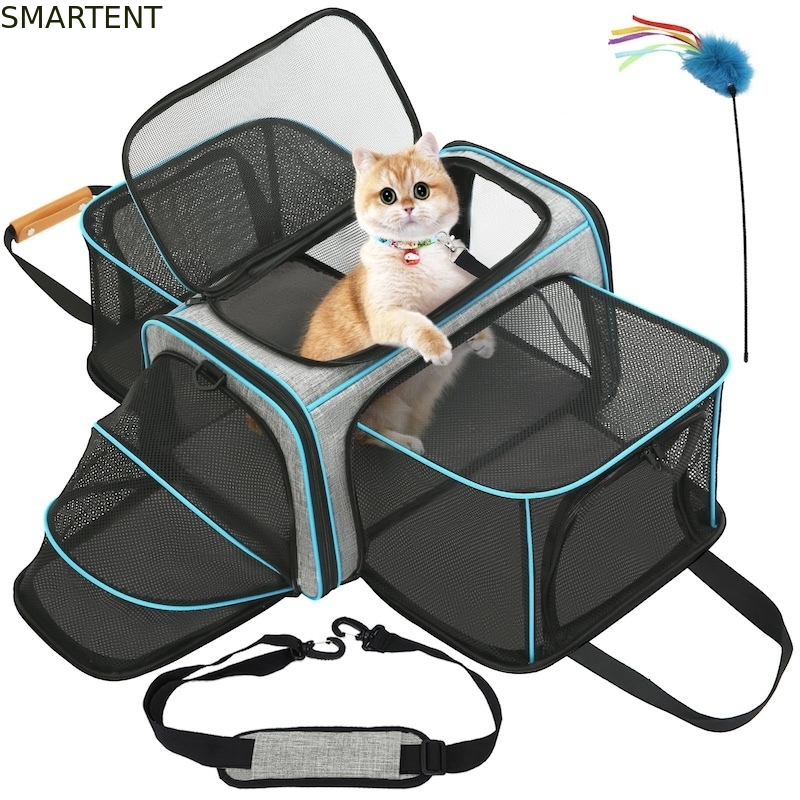 Bolsa para gatos de 20,2*12,5*12 polegadas para sair, altamente durável, suprimentos fofos para animais de estimação, não tóxica, durável, lavável. O pacote inclui 1 X suprimentos para animais de estimação, rosa/azul/verde fornecedor