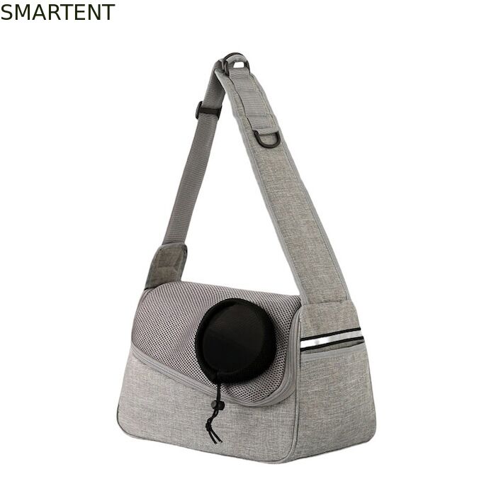 36*19*12CM Unisex Durable Washable Non toxic Lovely Durability Gray Oxford Pet Outing Shoulder Bag fornecedor