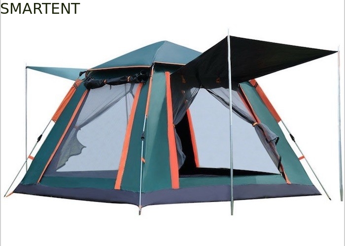 205*205*135cm verde PU2000MM 210T poliéster resistente à água tenda automática de acampamento fornecedor