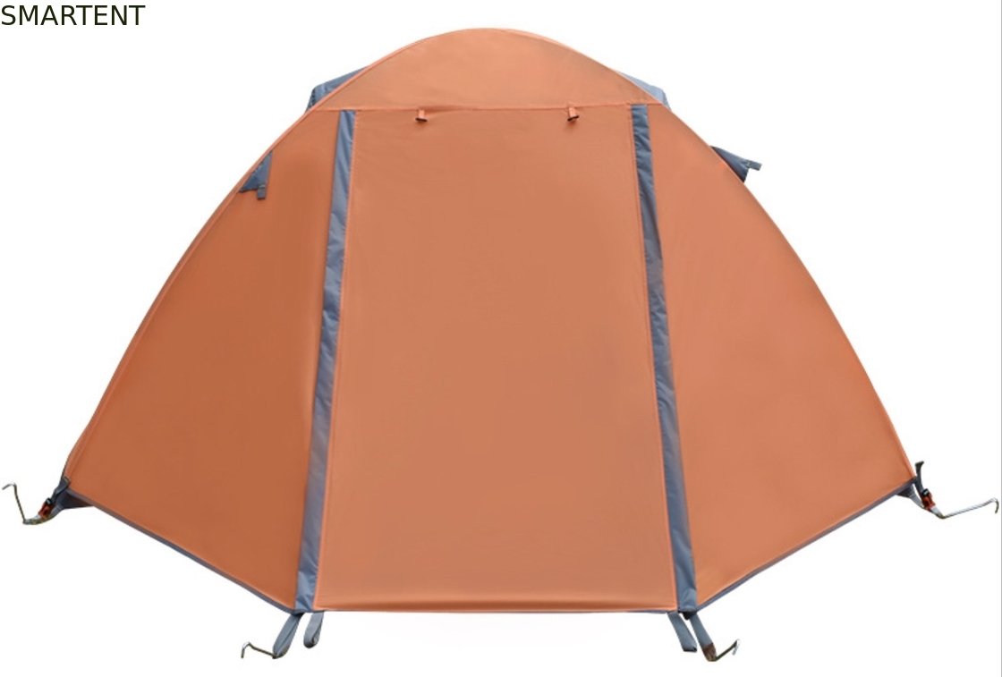 Tenda de acampamento ao ar livre 210*180*130cm Cor Laranja 210D Poliéster Ripstop PU2000mm Revestida para Snowfield e Eventos Familiares fornecedor
