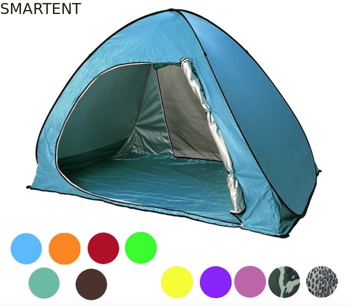 165*200*130cm Tenda de acampamento ao ar livre para 2 pessoas Azul Impermeável UV Resistente 190T Pop Up Shelter fornecedor