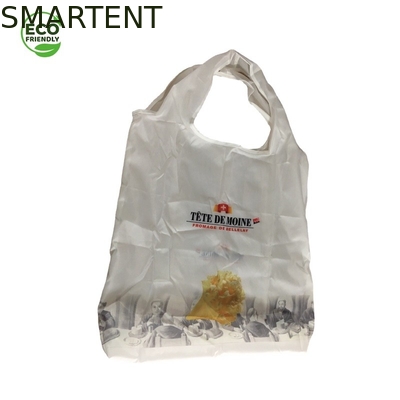 Do saco de compras amigável dos acessórios RPET 210T de 60 X de 44CM Eco cor branca imprimindo feita sob encomenda