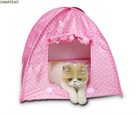 Poliéster colorido de pouco peso Cat Tent Cute Pet Supplies impermeável 43x43x41cm